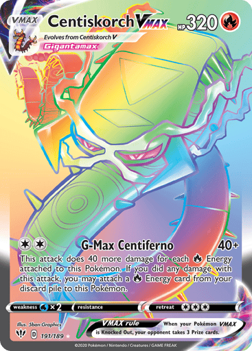 Centiskorch VMAX — Darkness Ablaze #191
