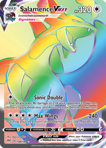 Salamence VMAX — Darkness Ablaze #194
