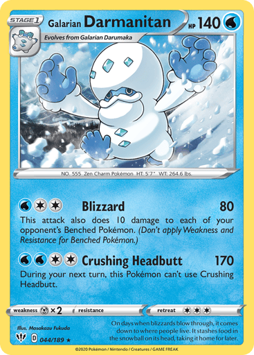 Galarian Darmanitan — Darkness Ablaze #44