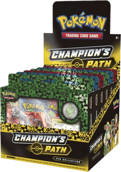 Champion's Path Pin Collection Display: Turffield, Hulbury, & Motostoke Gyms