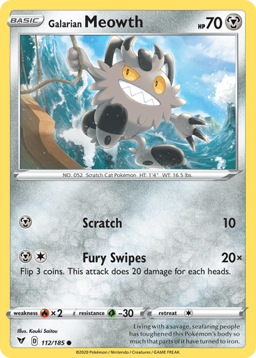 Galarian Meowth — Vivid Voltage #112