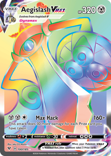 Aegislash VMAX — Vivid Voltage #190