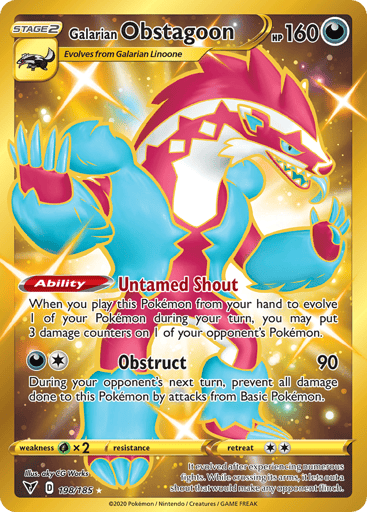 Galarian Obstagoon — Vivid Voltage #198