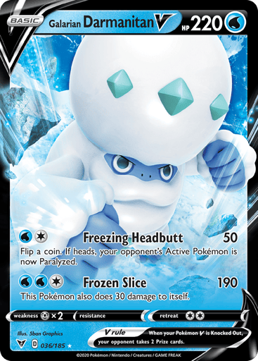 Galarian Darmanitan V — Vivid Voltage #36