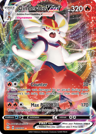 Cinderace VMAX — Shining Fates #19