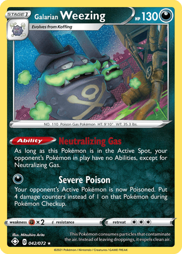 Galarian Weezing — Shining Fates #42