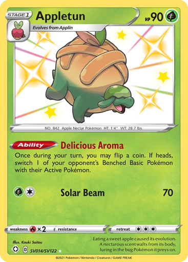 Appletun — Shining Fates Shiny Vault #SV014