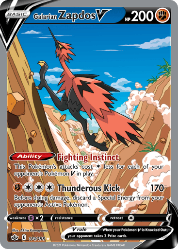 Galarian Zapdos V — Chilling Reign #174