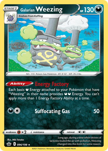 Galarian Weezing — Chilling Reign #96