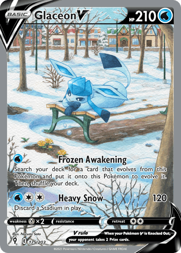 Glaceon V — Evolving Skies #175