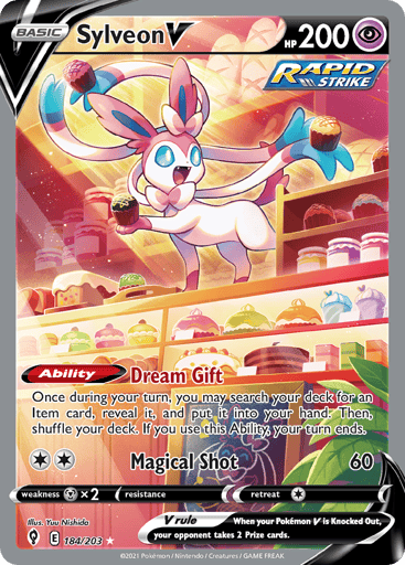 Sylveon V — Evolving Skies #184