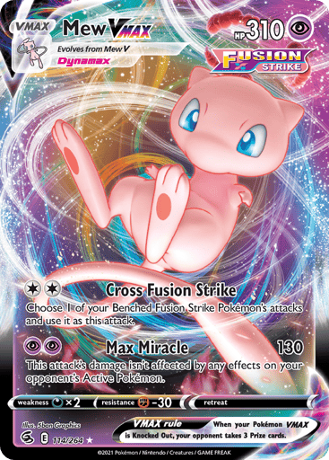 Mew VMAX — Fusion Strike #114