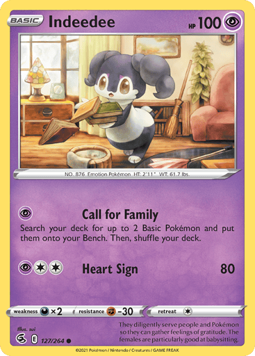 Indeedee — Fusion Strike #127