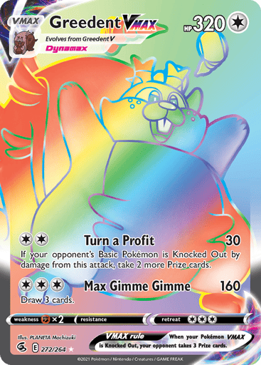 Greedent VMAX — Fusion Strike #272