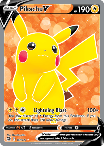Pikachu V — Brilliant Stars #157