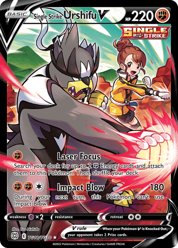 Single Strike Urshifu V — Brilliant Stars Trainer Gallery #TG18