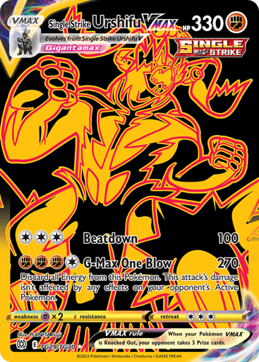 Single Strike Urshifu VMAX — Brilliant Stars Trainer Gallery #TG29