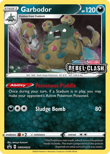 Garbodor — SWSH Black Star Promos #SWSH025