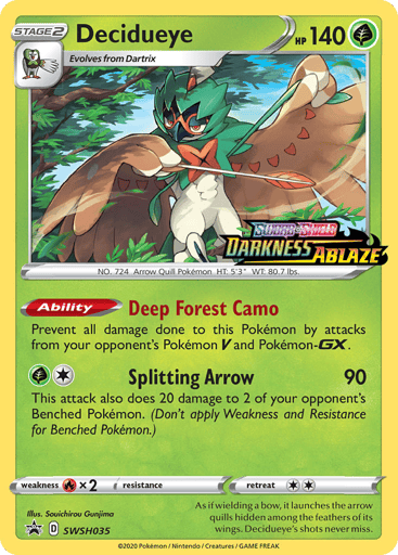 Decidueye — SWSH Black Star Promos #SWSH035