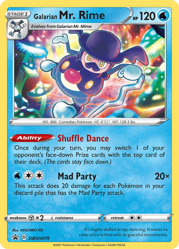 Galarian Mr. Rime — SWSH Black Star Promos #SWSH079