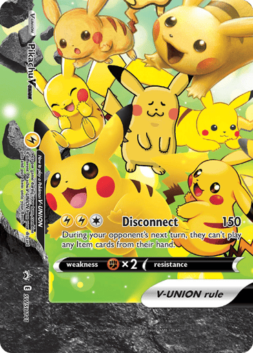 Pikachu V-UNION SWSH Black Star Promos #SWSH141 PSA 10…