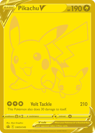Pikachu V — SWSH Black Star Promos #SWSH145
