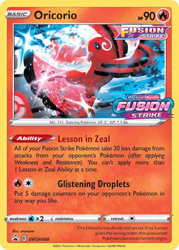 Oricorio — SWSH Black Star Promos #SWSH168