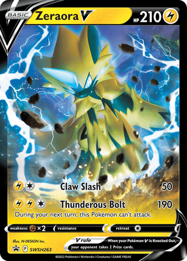 Zeraora V — SWSH Black Star Promos #SWSH263