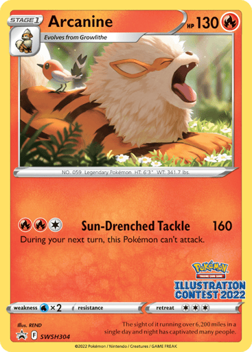 Arcanine — SWSH Black Star Promos #SWSH304