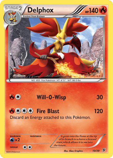 Delphox — Kalos Starter Set #10