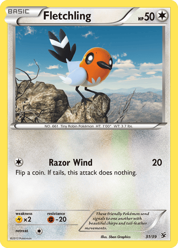 Fletchling — Kalos Starter Set #31