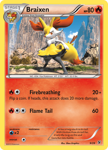 Braixen — Kalos Starter Set #9