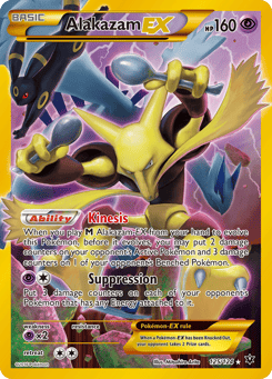 Gold Pokémon Cards — Alakazam-EX