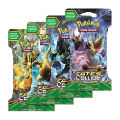 Fates Collide Sleeved Booster Pack Art Bundle (Set of 4)