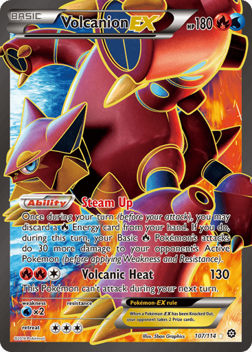 Volcanion-EX — Steam Siege #107