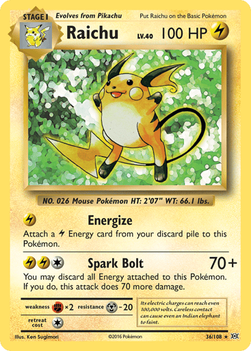 Raichu — Evolutions #36