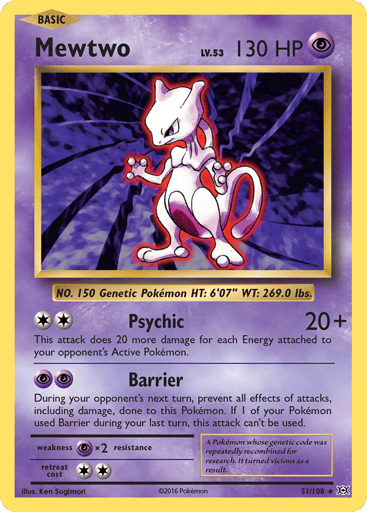 Mewtwo — Evolutions #51