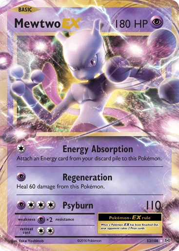 Mewtwo-EX — Evolutions #52