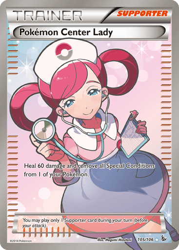 Pokémon Center Lady — Flashfire #105