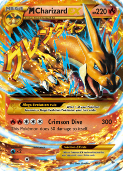 Gold Pokémon Cards — M Charizard-EX