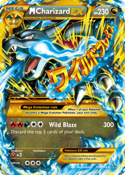 Gold Pokémon Cards — M Charizard-EX