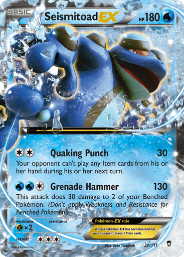 Seismitoad-EX — Furious Fists #20