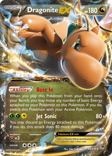 Dragonite-EX — Furious Fists #74