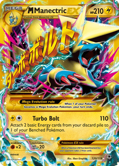 Gold Pokémon Cards — M Manectric-EX
