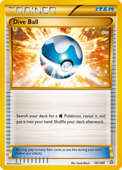 Gold Pokémon Cards — Dive Ball
