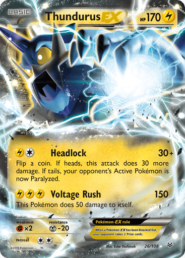 Thundurus-EX — Roaring Skies #26