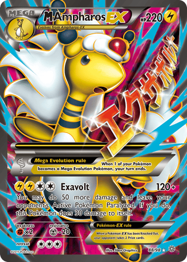 M Ampharos-EX — Ancient Origins #88