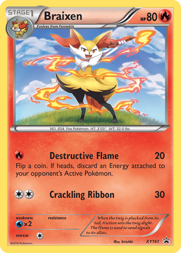 Braixen — XY Black Star Promos #XY161
