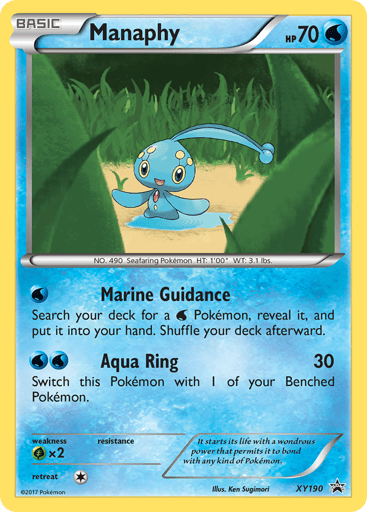 Manaphy — XY Black Star Promos #XY190