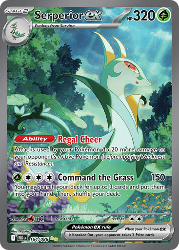 Serperior ex — Black Bolt #164